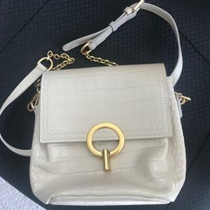 Beige crossbody bag